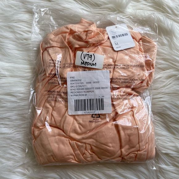 NWT Free People Beach Redondo Peach Romper - Picture 12 of 12